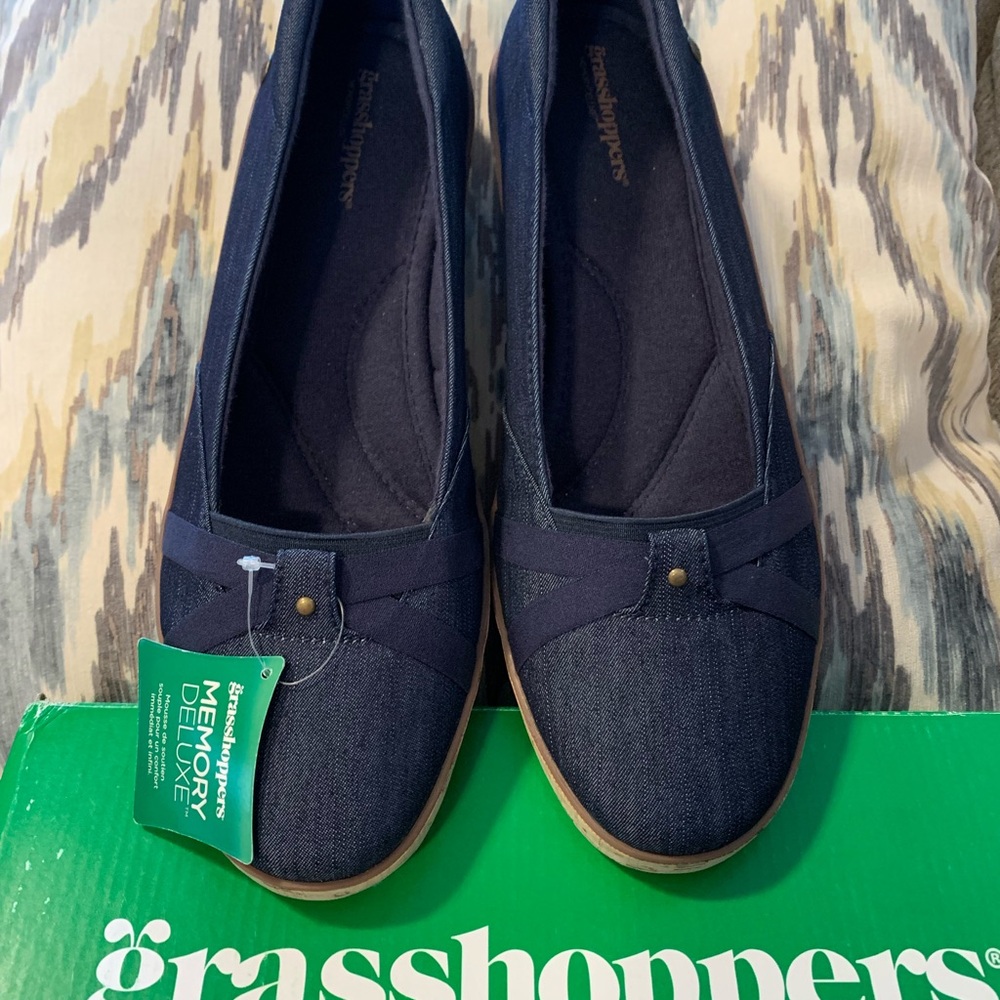 Grasshoppers Women's Denim Gigi Wedges